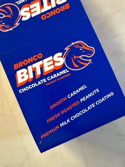 The Bronco Bites Chocolate Bar: A Boise State Tribute from Idaho Candy Company
