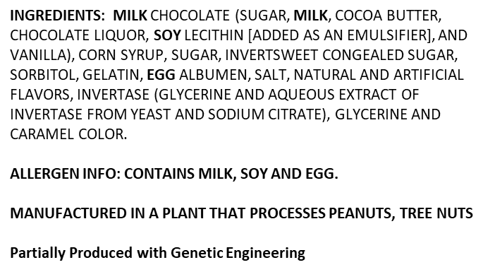 Vandal Bar Ingredients