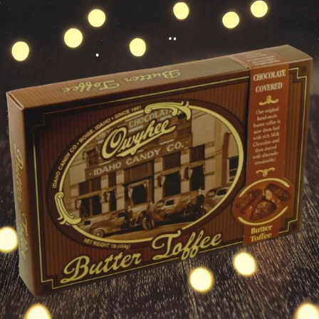 Curated Holiday Chocolate Gifts: Idaho Candy Co.’s 2 lb Chocolate-Covered Toffee + U.S. Crafted Essentials