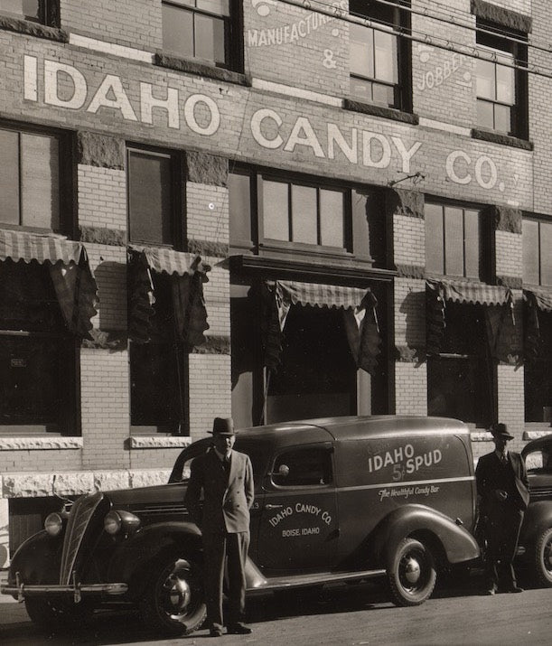 1900s Candy Factory with Truck and Man