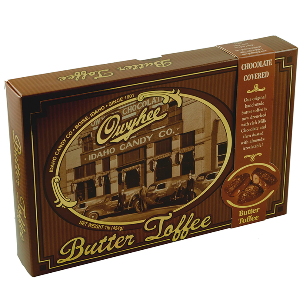 Owyhee Butter Toffee - Chunk Size - Chocolate - 1lb