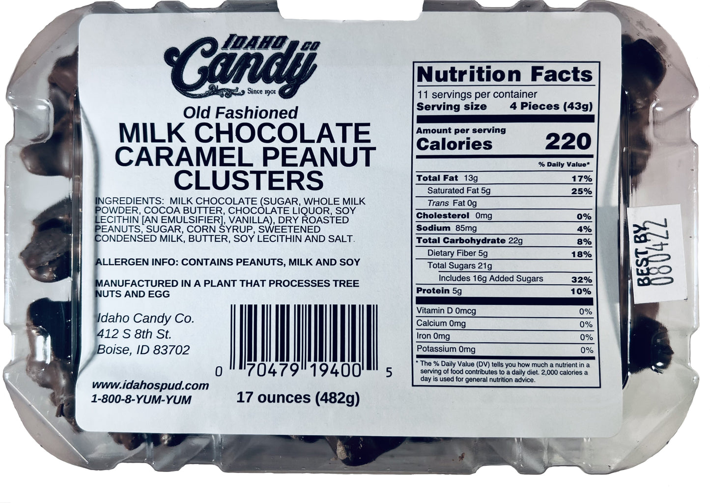 Chocolate Caramel Peanut Clusters - Tub - 17oz