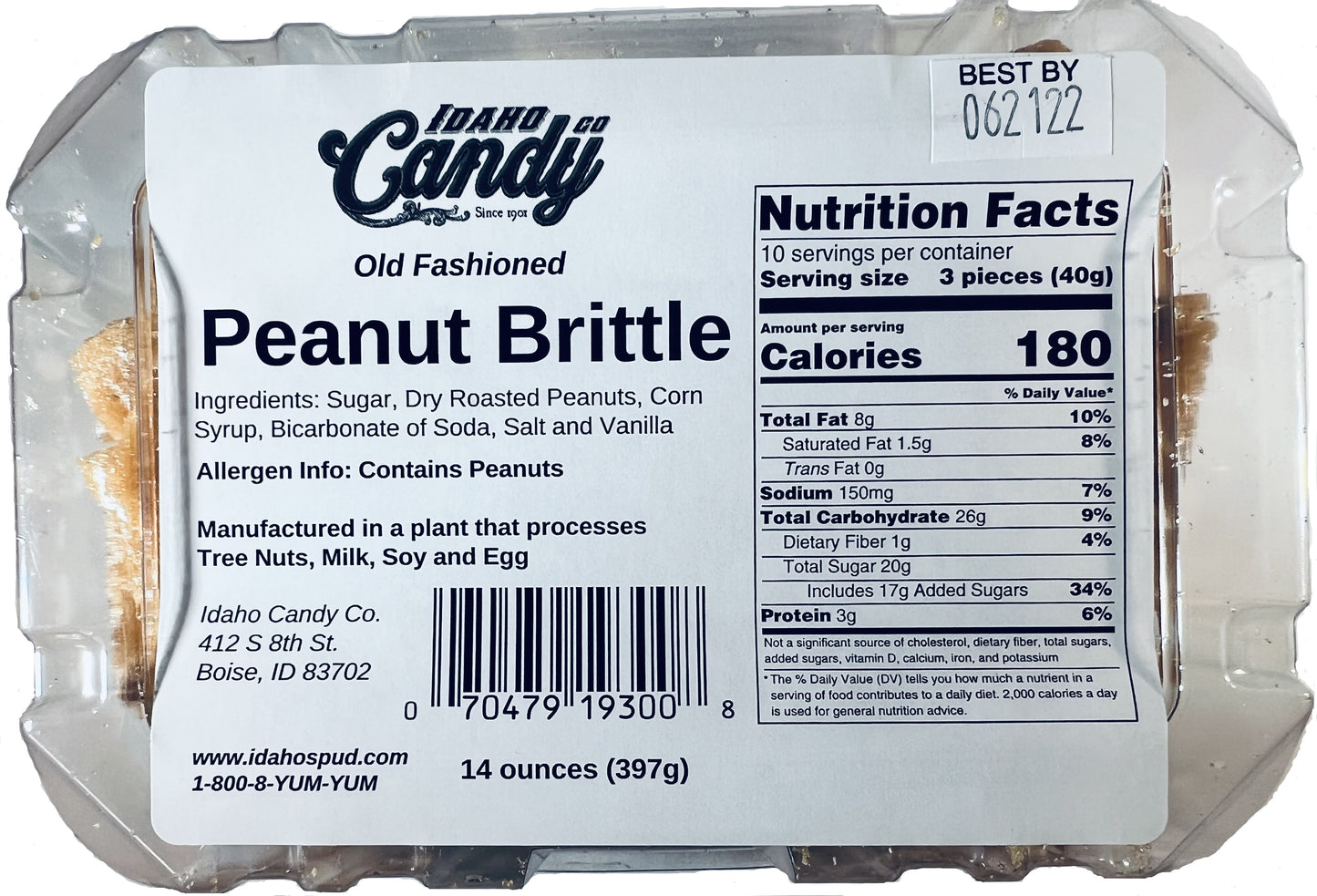Peanut Brittle - Tub - 14oz